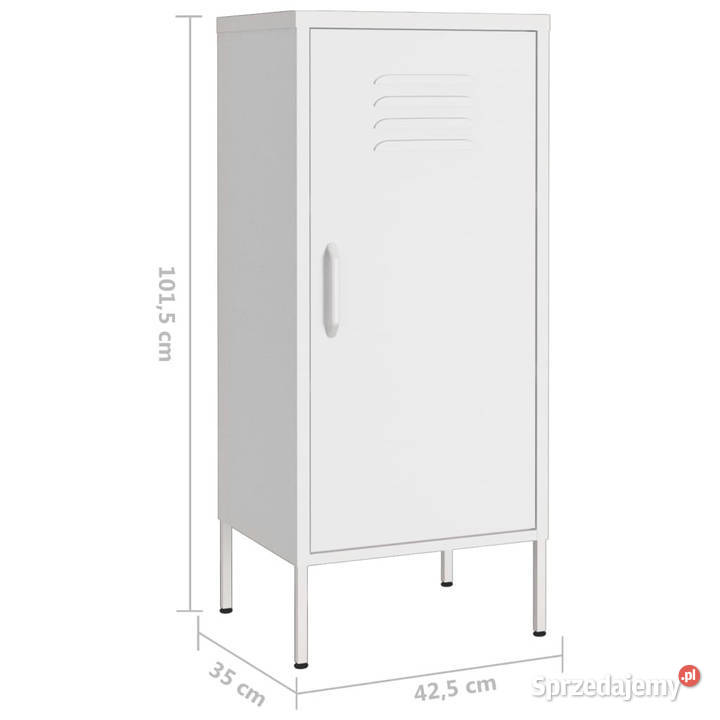 Szafka biała 425x35x1015 stalowa WM336197 Warszawa
