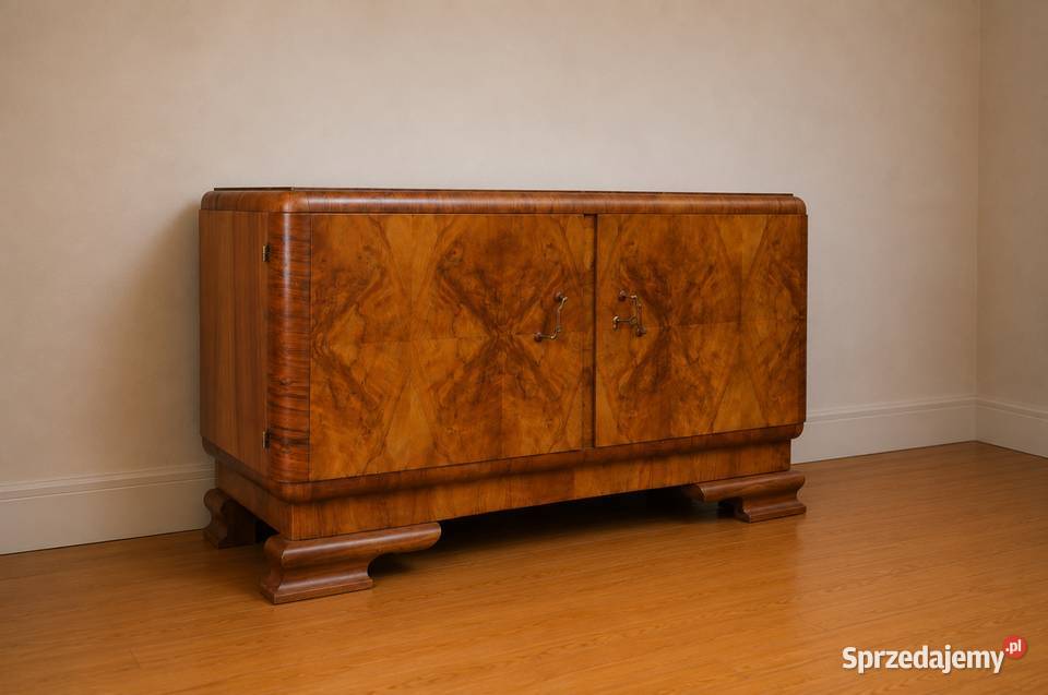 Komoda Art Deco antyk szafka pod TV RTV Poznań