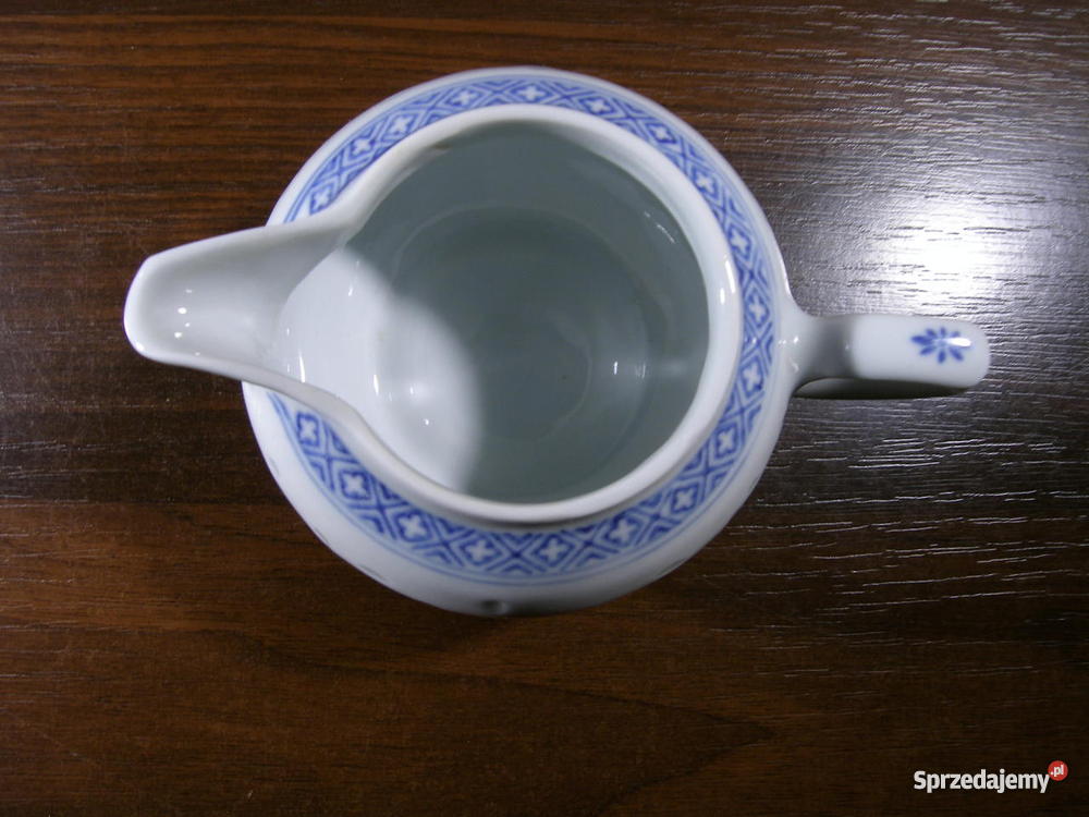 Porcelanowy dzbanuszek na mleko do kawy wielokolorowy Ceramika i szkło Krosno