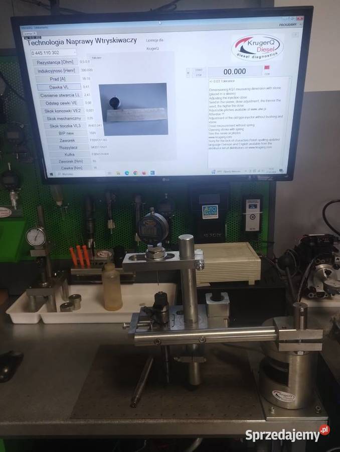 Pomiar skoku wtryskiwacz CR imadło 0986613270 śląskie Bielsko-Biała