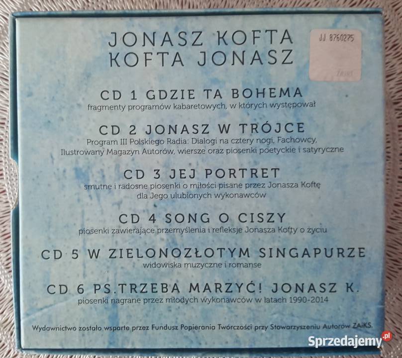 Jonasz Kofta 6CD mazowieckie Ząbki sprzedam