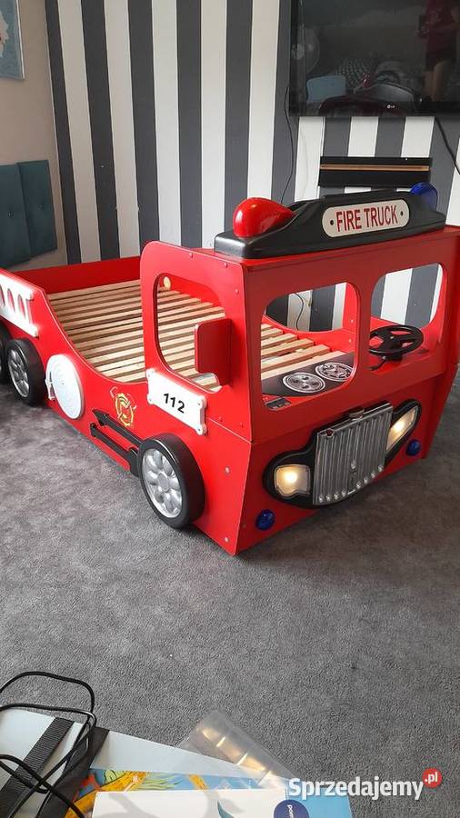 Łóżko dziecięce wóz strażacki śląskie Poraj
