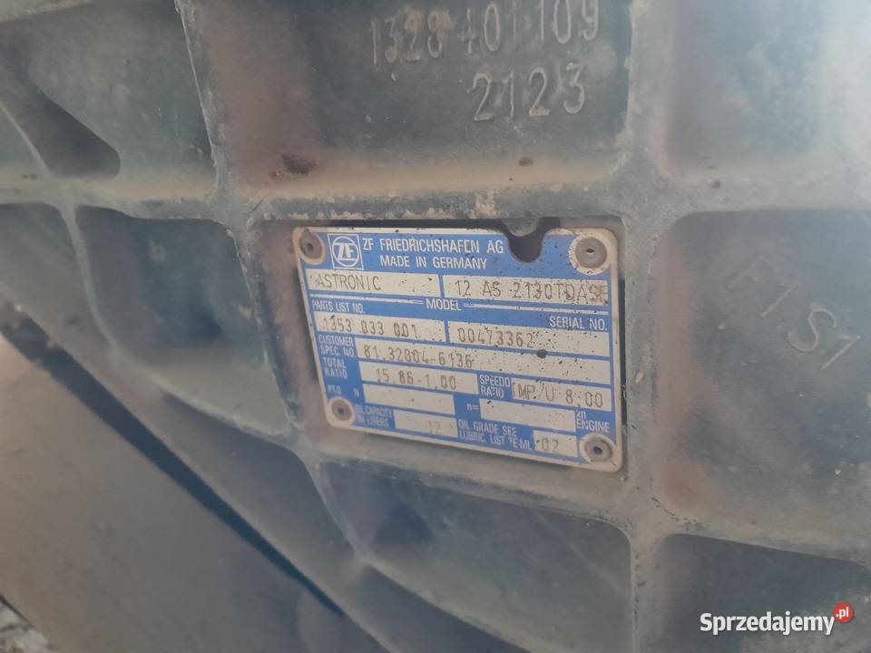 Skrzynia biegów ZF AStronic 12 ciężarowe Radłów