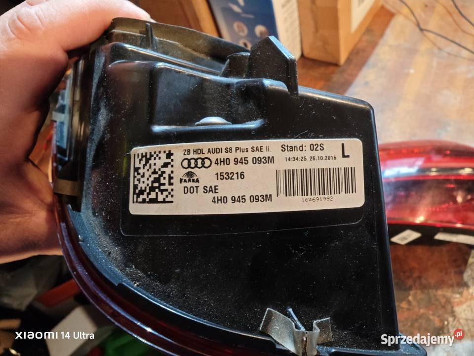 Audi A8 S8 plus Lampy USA Rok produkcji 2016 Żary sprzedam