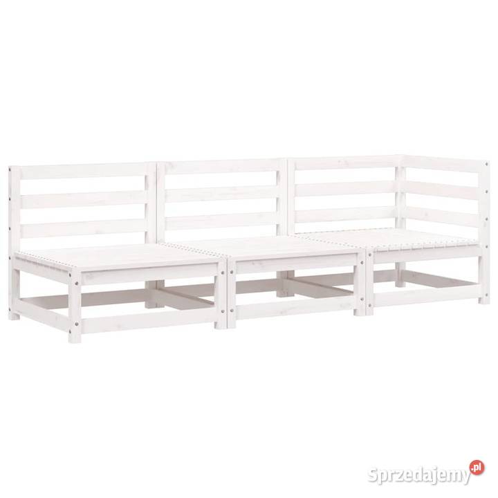 vidaXL Ogrodowa sofa 3osobowa białaSKU837950 sprzedam