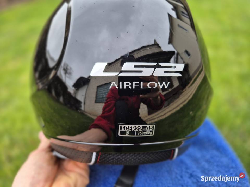 Kask motocyklowy na skuter LS2 r XL pokrowiec i Sobienie-Jeziory