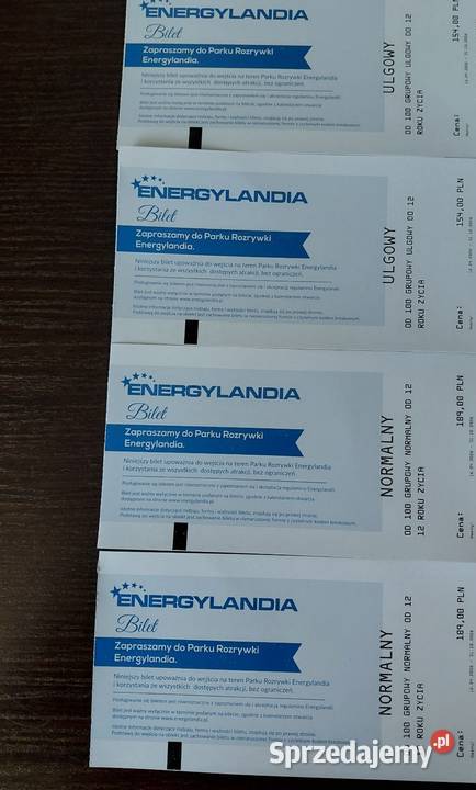 Sprzedam bilet do Energylandi