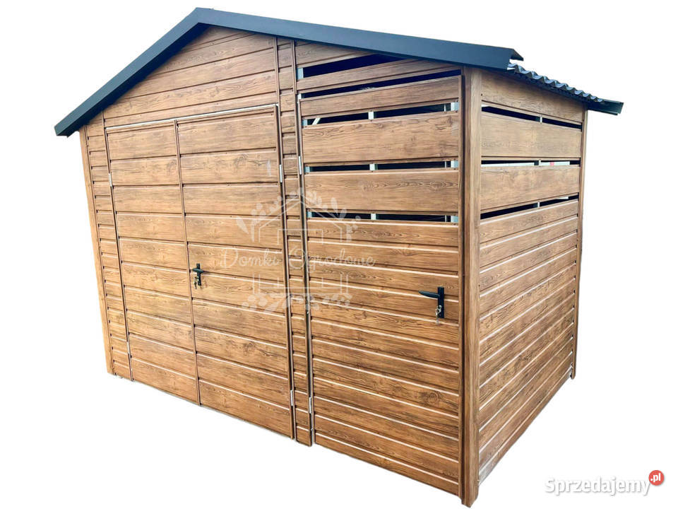 Schowek domek ogrodowy 2x2m wiata 1m Jasny