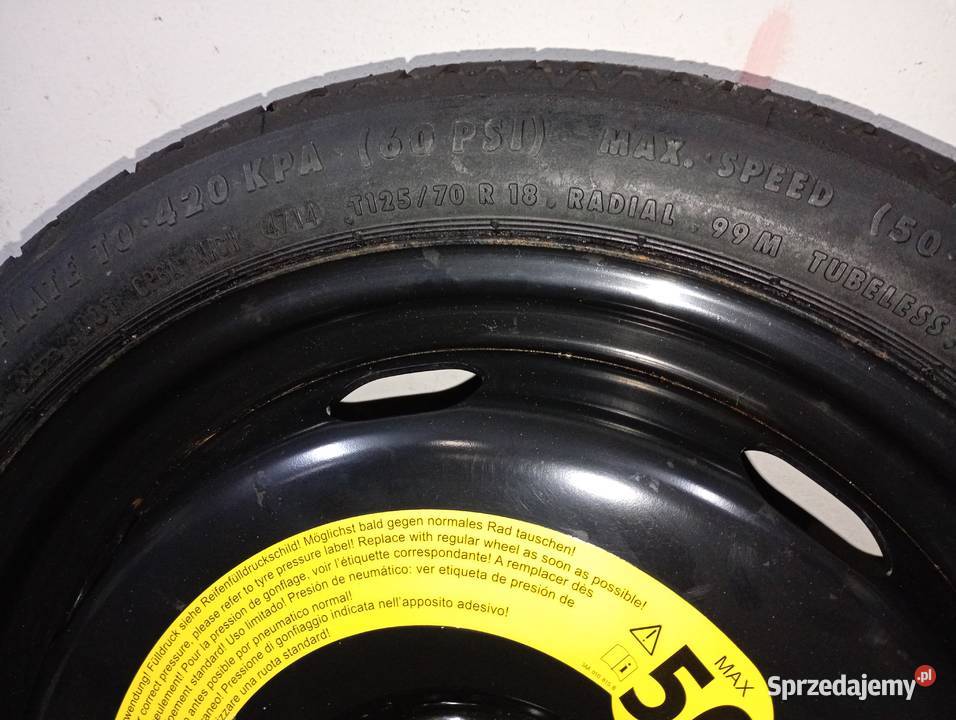 Sprzedam koło dojazdowe do wolkawagen 18 Cieszyn