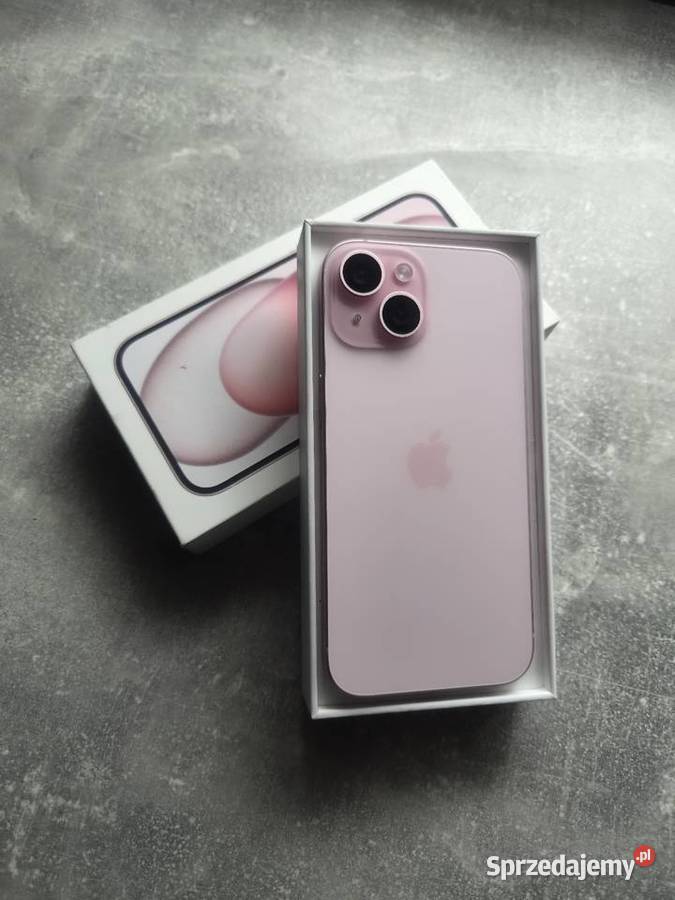 iPhone 15 256GB Pink Różowy Stan Wrocław sprzedam
