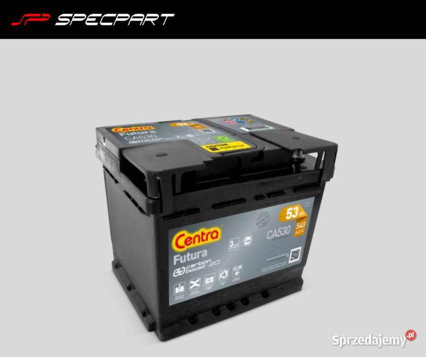 Akumulator Centra FUTURA 53Ah 540A EN PRAWY PLUS