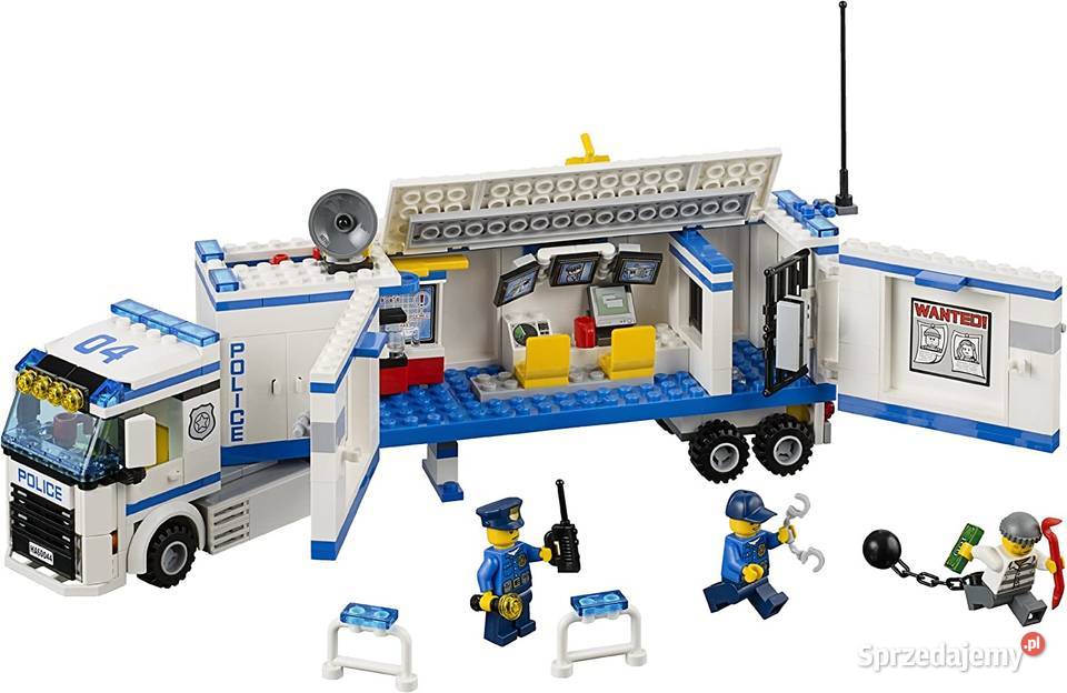 Lego 60044 ciężarówka mobilny posterunek policji Klocki pomorskie Gdańsk