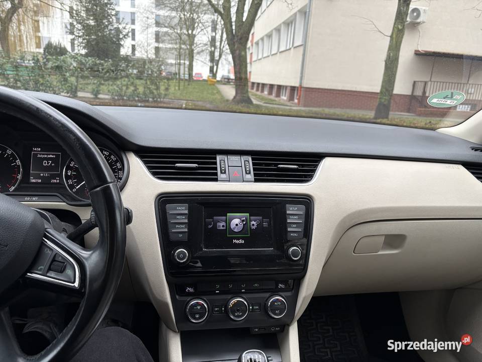 Skoda Octavia III 18 TSI 2014 BixenonLed brązowy Szczecin