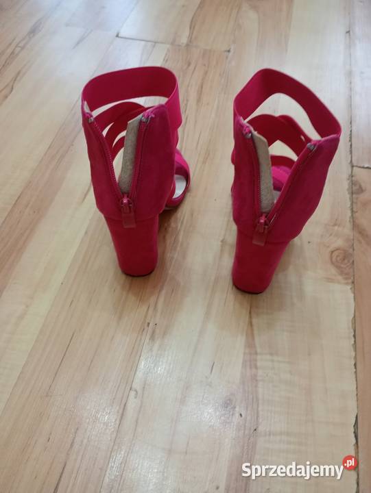 buty damskie różowe na obcasie 10 37 używane zachodniopomorskie Szczecin