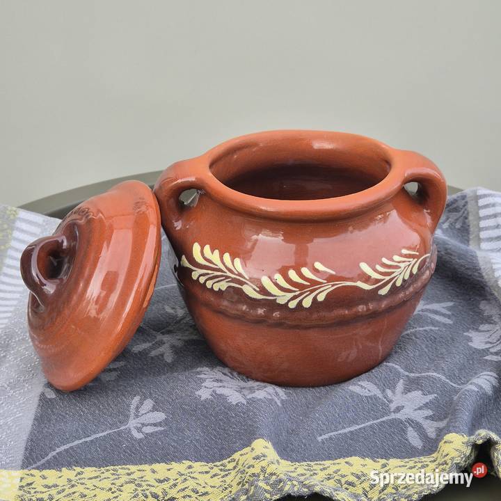 gliniane naczynie do zapiekania gliniany garnek Beczki i kamionki Warszowice sprzedam