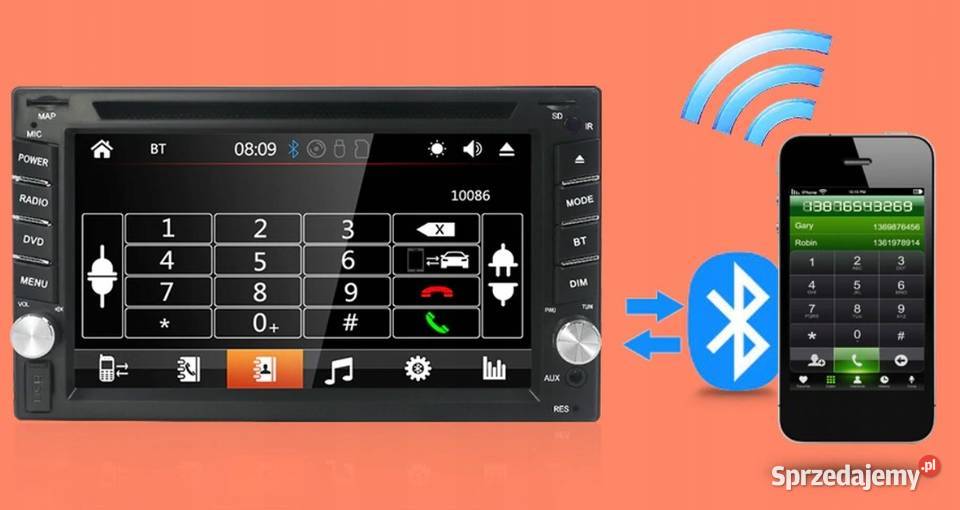 Radio EUNAVI PX6 cdDVD Mp3 GPS WIFI 232GB Odtwarzacze CD i MD Suwałki