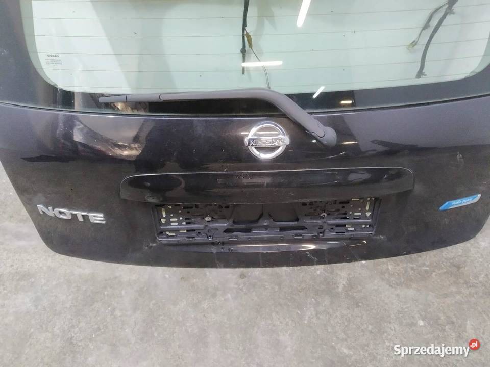 KLAPA TYŁ SZYBA CZARNA Nissan Note I 2004