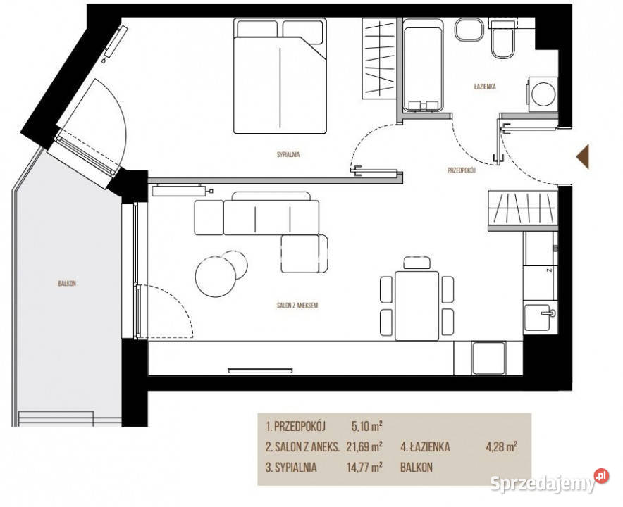 Mieszkanie sprzedam 4584m2 2 pokojowe Kraków