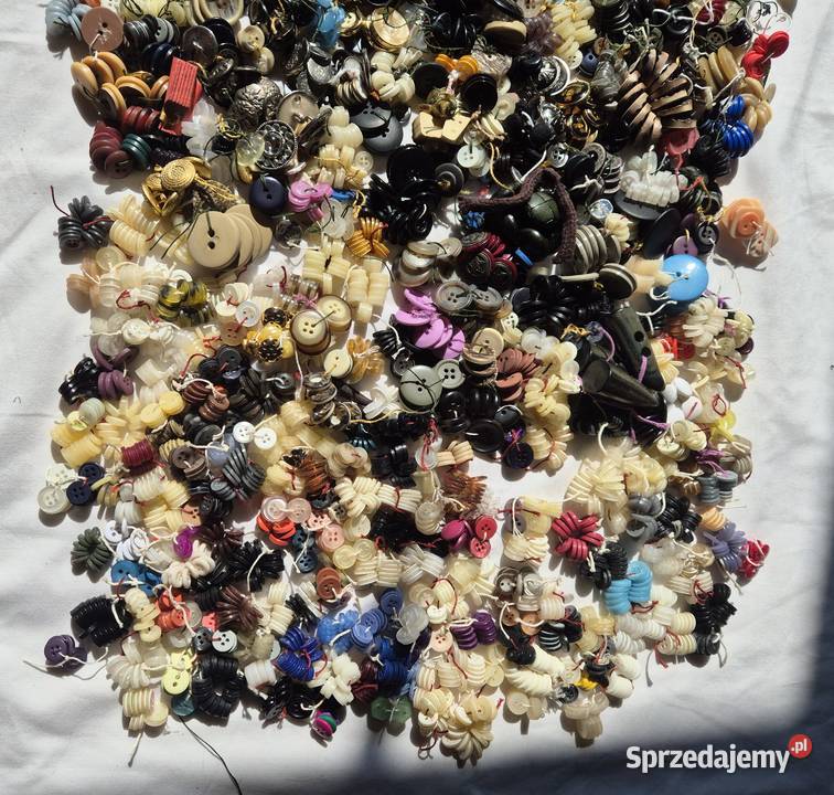 Stare guziki krawieckie PRL vintage retro Brzesko