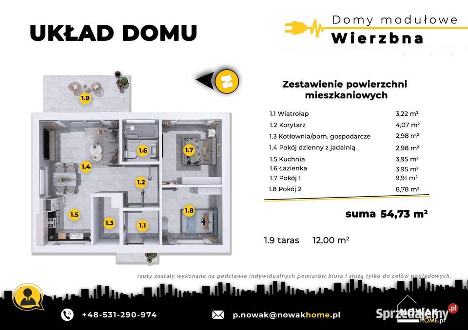 Wierzbna Ekologiczne domy modułowe o konstrukcji sprzedam