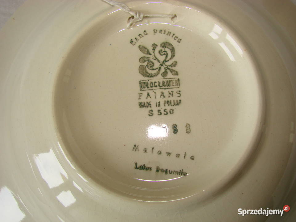 Włocławek fajansowy talerz sprzedam