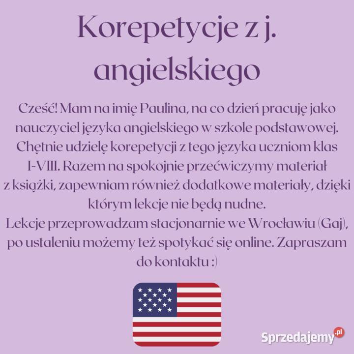 Korepetycje z j angielskiego dolnośląskie
