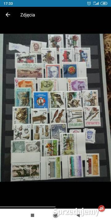 Znaczki polskie 1985 lasowane Kolekcje Bolesławiec sprzedam