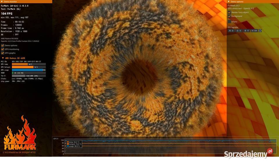 Karta graficzna Radeon ASRock RX 6600 8GB 8GB mazowieckie Żyrardów sprzedam