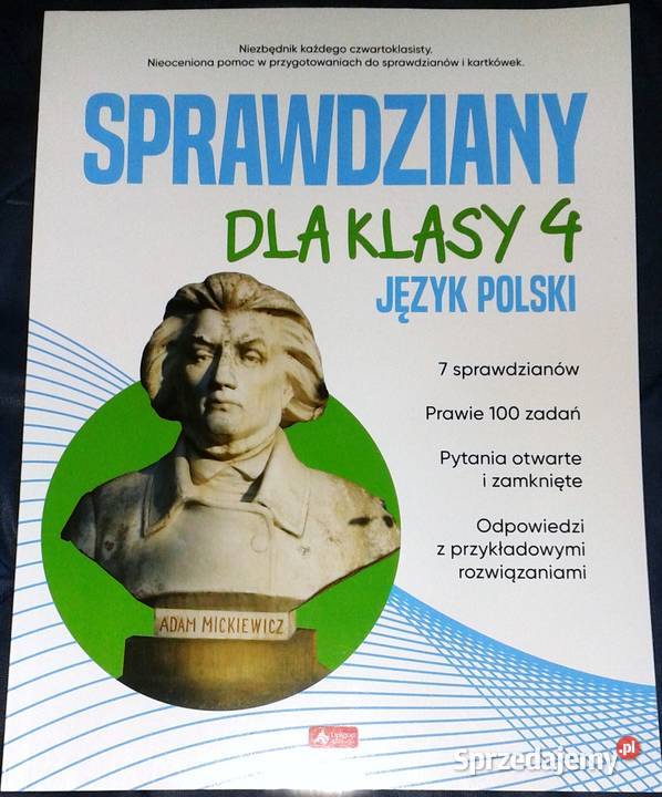 Sprawdziany klasy 4 Język Polski Anna Lasek Rok wydania 2027 Chełm