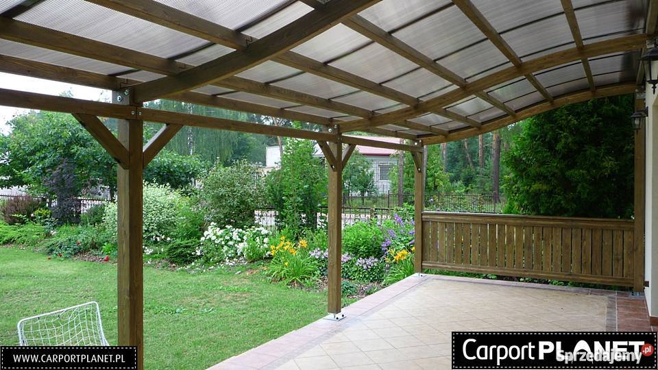 Drewniana zabudowa tarasu pergola na tarasie w Bydgoszcz