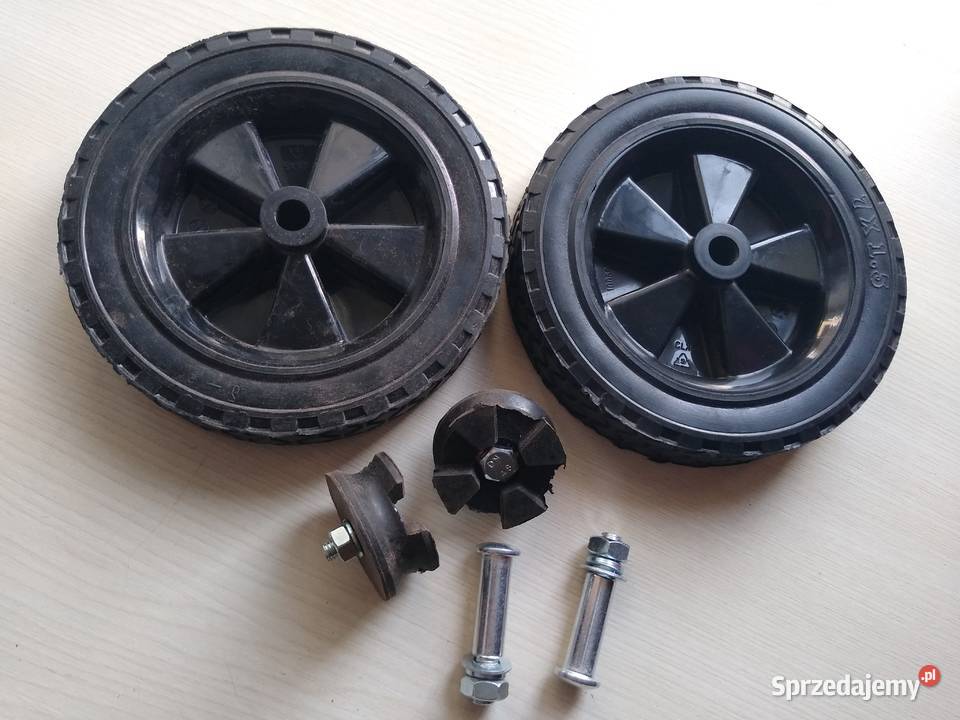 Dwa kółka transportowe 175 mm x 375 ze śrubami Prostyń