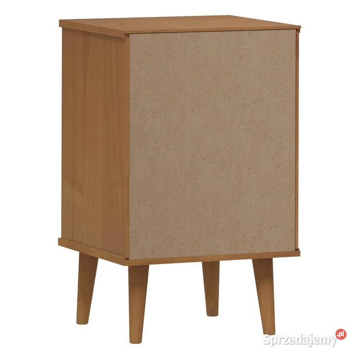Szafka nocna MOLDE brązowa 40x35x65 lite drewno Warszawa