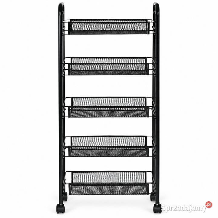 Regał mobilny z 5 półkami 45cm