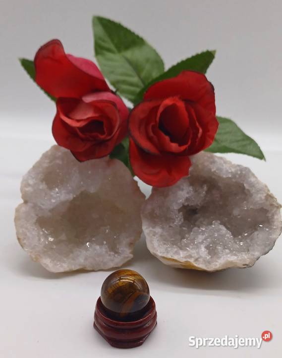 Kolekcjonerska kula z tygrysiego oka 22mm 17 Olsztyn