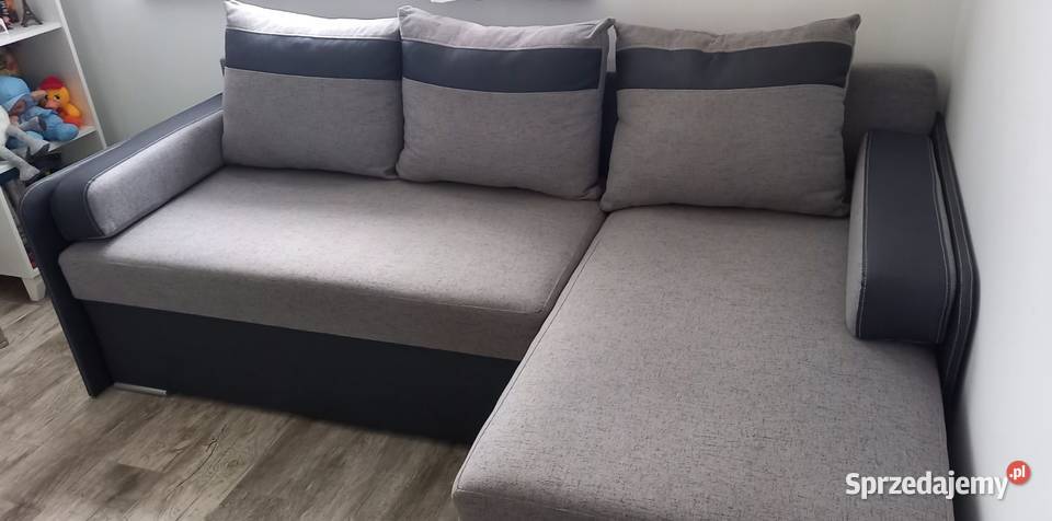 Narożnik rozkładany szary łóżko wypoczynek mazowieckie