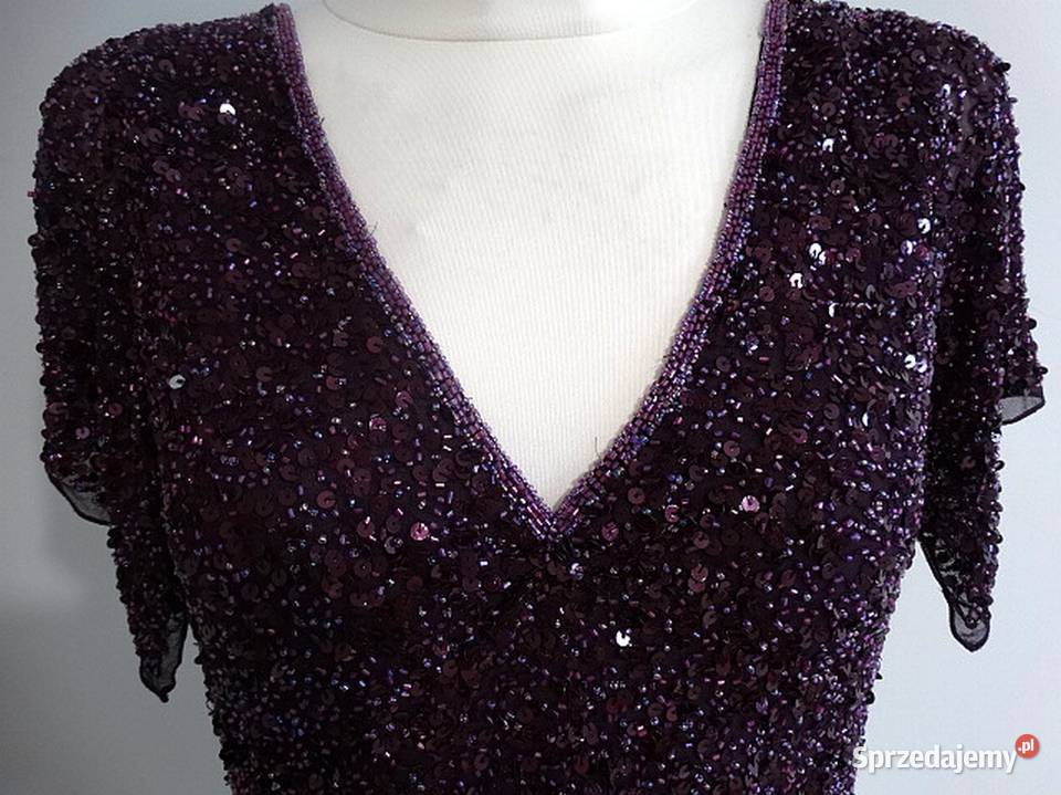 Bluzka Jedwabna 100 Jedwab Balowa Wieczorowa Łomża