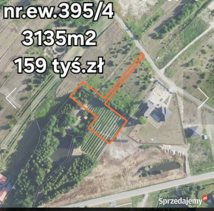 Działka pod zabudowę 3663m2 Przytyki