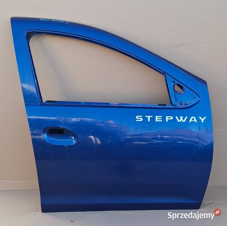 DACIA SANDERO II LOGAN DRZWI PRAWE PRZEDNIE Bieleń