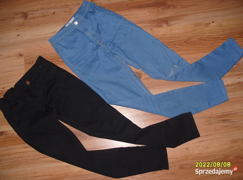 2xSkinny Denim SINSAY z przecieranymi nogawkami 13 lat+ Rawicz