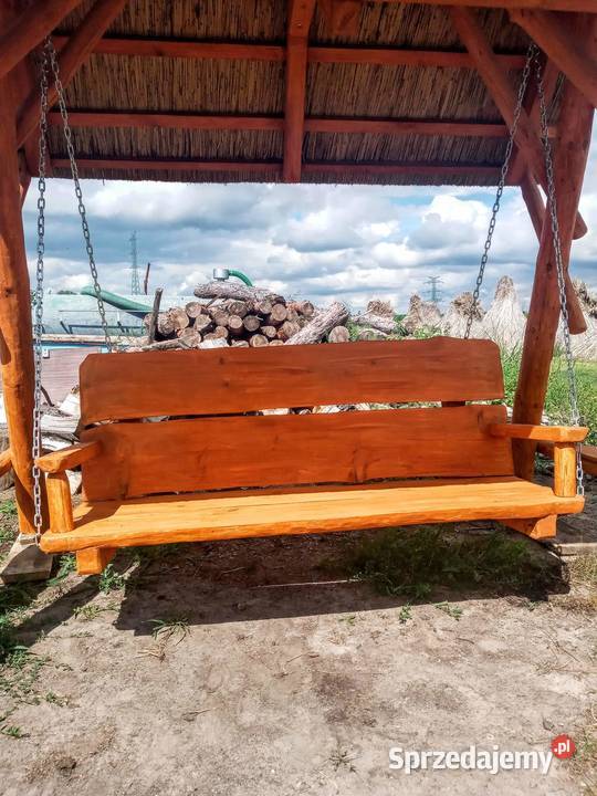 Hustawka pod strzecha trzcina drewno Kleczew