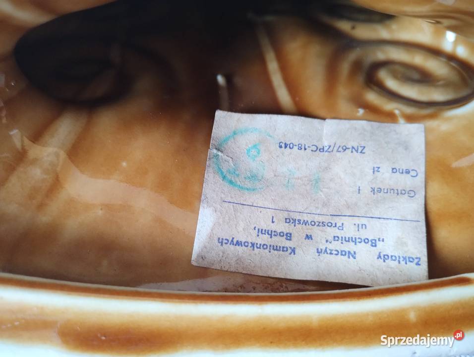 PRL świecznik Bochnia etykieta Łódź