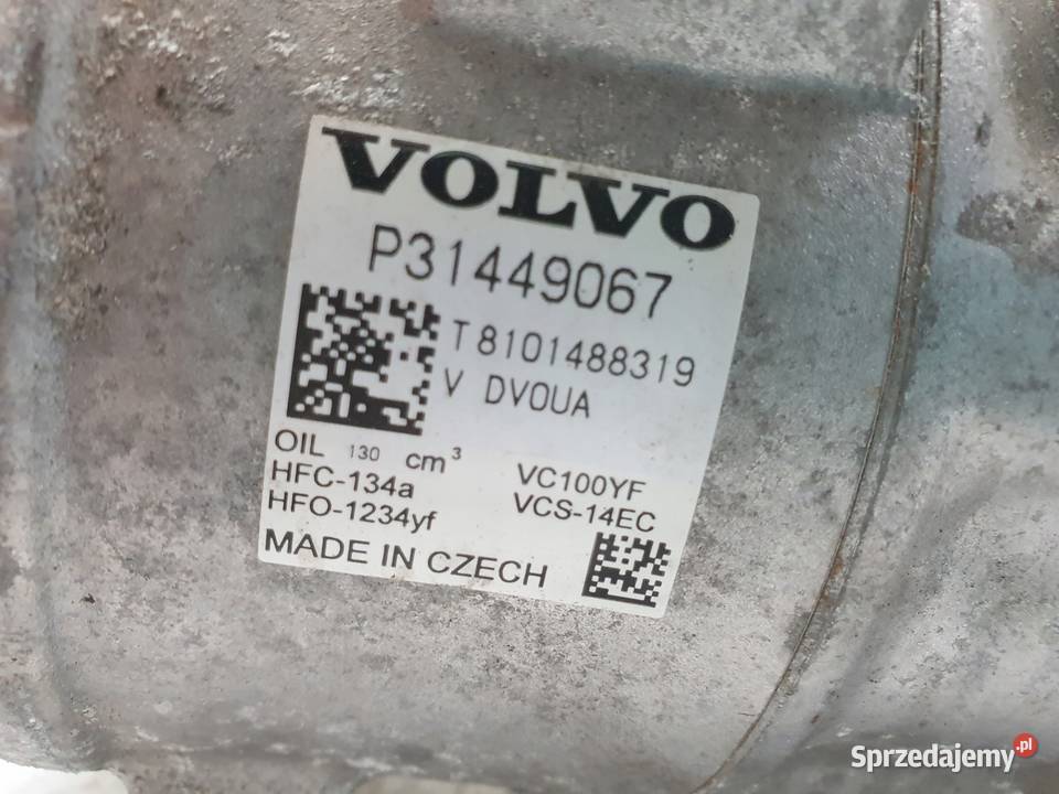 SPRĘŻARKA KLIMATYZACJI Volvo V60 20 T5 P31449067 lubelskie sprzedam