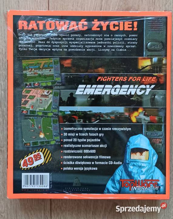 Emergency 1 Big box gra PC strategiczne Komputerowe PC małopolskie Kraków