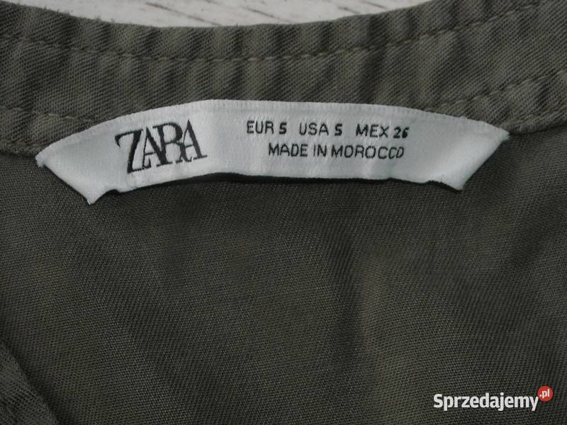 ciemnozielona koszula zara s zielony Bluzki i koszule lubelskie Lubartów