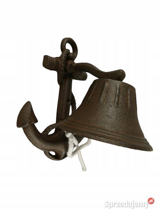 Wieszak żeliwny kotwica brązowy rustykalny