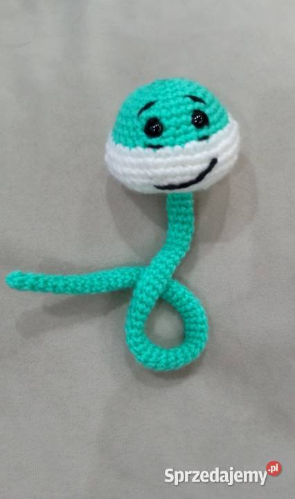 Wąż wykonany na szydełku Łask