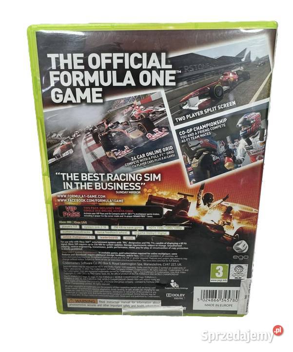 Gra Formula 1 F1 2011 Xbox 360 Elbląg sprzedam