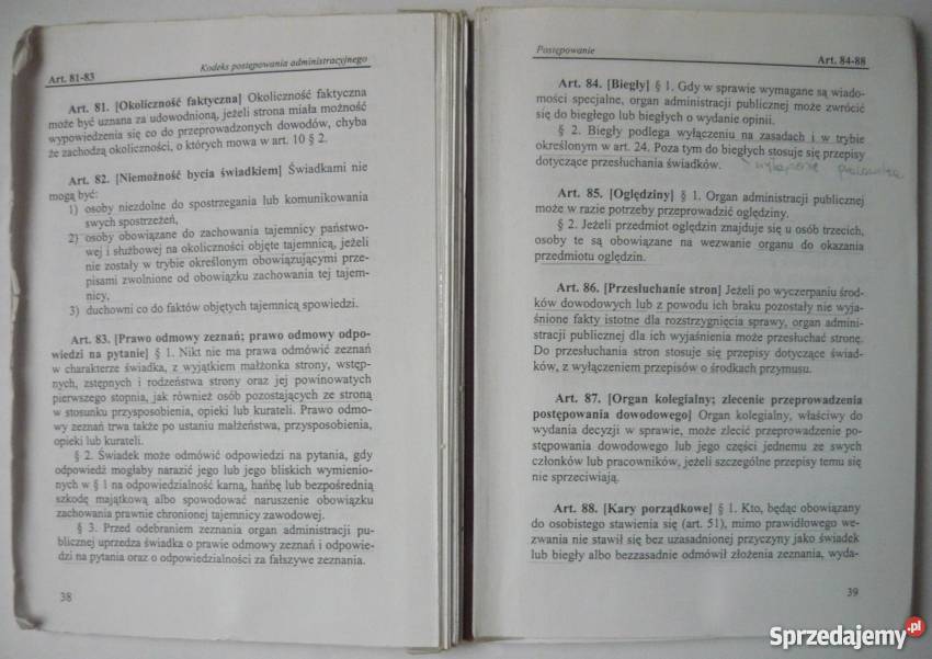 KODEKS POSTĘPOWANIA ADMINISTRACYJNEGO 2004 Łódź