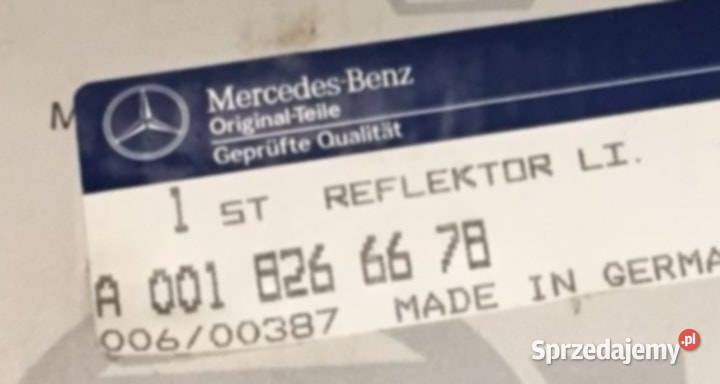 MercedesBenz W123 Coupe Odbłyśnik Lampy przednie