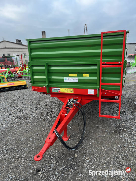 Przyczepa jedno dwuosiowa rolnicza 35T Gomar nieuszkodzony Maszyny rolnicze